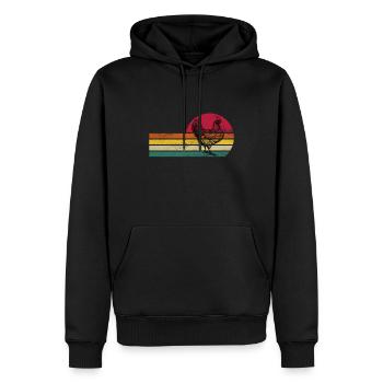 Landwirt Landwirte Huhn Hühner Spruch - Männer Premium Bio Hoodie - Schwarz - Vorne - Nico (187cm)