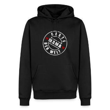 Beste Mama der Welt - Männer Premium Bio Hoodie - Schwarz - Vorne - Nico (187cm)