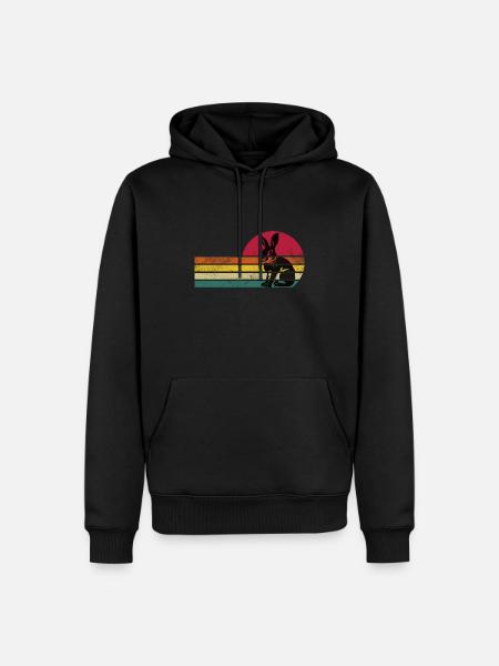 Lapin Lapin - Sweat à capuche Premium bio Homme - noir