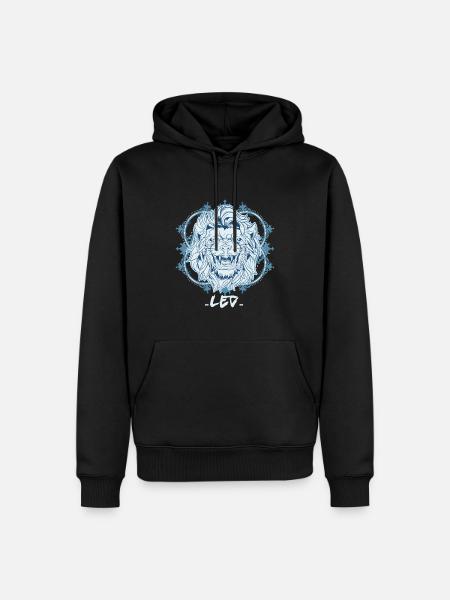 Sternzeichen Löwe Symbol - Männer Premium Bio Hoodie - Schwarz