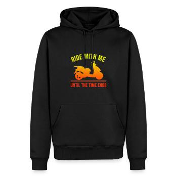 Motorroller Mofa Moped Roller - Männer Premium Bio Hoodie - Schwarz - Vorne - Nico (187cm)