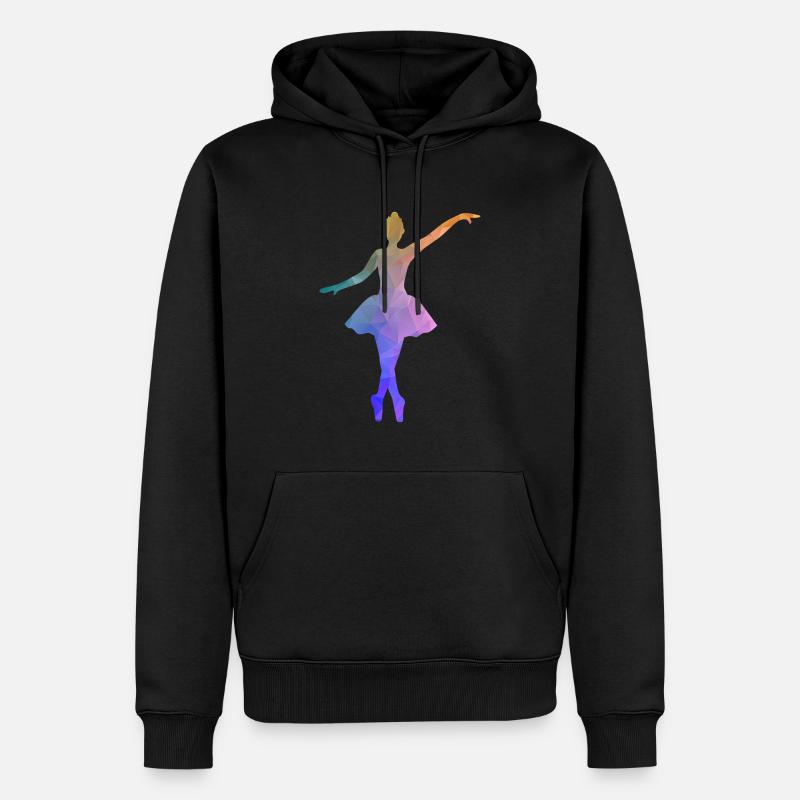 Danseuse de ballet - Sweat à capuche Premium bio Homme - noir