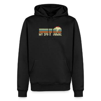 Elefanten Afrika Safari Spruch mit Tieren - Männer Premium Bio Hoodie - Schwarz - Vorne - Nico (187cm)