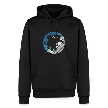 Eléphant éléphant pour enfants - Sweat à capuche Premium bio Homme - noir - Devant - Nico (187cm)
