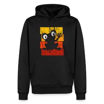 Frosch Frösche Geschenk für Kinder Lustig Witzig - Männer Premium Bio Hoodie - Schwarz - Vorne - Nico (187cm)
