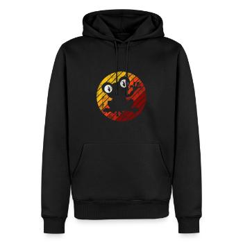 Frog Frogs Cadeau pour enfants Drôle Drôle - Sweat à capuche Premium bio Homme - noir - Devant - Nico (187cm)