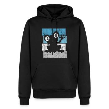 Frosch Frösche Geschenk für Kinder Lustig Witzig - Männer Premium Bio Hoodie - Schwarz - Vorne - Nico (187cm)