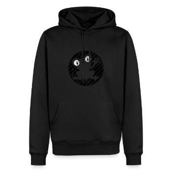 Frosch Frösche Geschenk für Kinder Lustig Witzig - Männer Premium Bio Hoodie - Schwarz - Vorne - Nico (187cm)