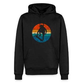 Skateboarder Skateboard Skater Skate Skateing - Männer Premium Bio Hoodie - Schwarz - Vorne - Nico (187cm)