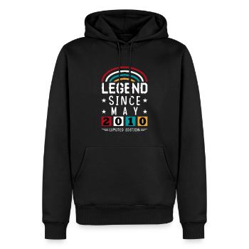 2010 Legend Since Birthday Gift May - Men’s Premium Organic Hoodie - black - Front - Nico (187cm)