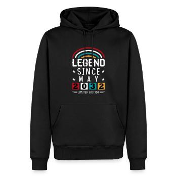 2032 Legend Since Geburtstag Geschenk Mai - Männer Premium Bio Hoodie - Schwarz - Vorne - Nico (187cm)