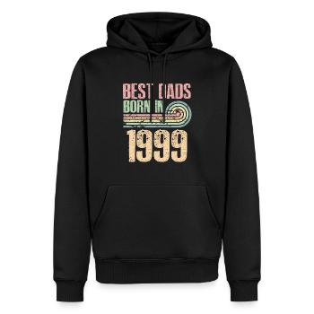 The best fathers were born in 1999, 24 years old, - Men’s Premium Organic Hoodie - black - Front - Nico (187cm)