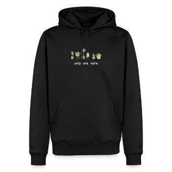 Nur Noch Eine Pflanze, Gartenbau Blumengarten - Männer Premium Bio Hoodie - Schwarz - Vorne - Nico (187cm)