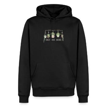 Nur Noch Eine Pflanze, Gartenbau Blumengarten - Männer Premium Bio Hoodie - Schwarz - Vorne - Nico (187cm)