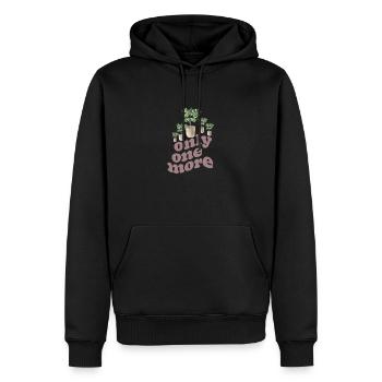 Nur Noch Eine Pflanze, Gartenbau Blumengarten - Männer Premium Bio Hoodie - Schwarz - Vorne - Nico (187cm)