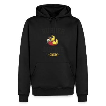 Rubber Duck Yellow Duckie Crew Bath Ducks Duckling - Men’s Premium Organic Hoodie - black - Front - Nico (187cm)