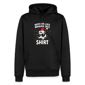 Lustiger Fußball - Spruch Weihnachten Advent Fest - Männer Premium Bio Hoodie - Schwarz - Vorne - Nico (187cm)