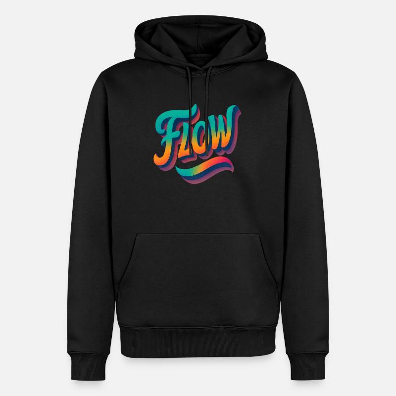 Let It Flow - Sweat à capuche Premium bio Homme - noir
