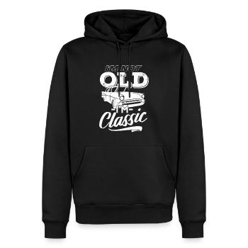 I'm Not Old I'm Classic Funny Car Graphic T-Shirt - Männer Premium Bio Hoodie - Schwarz - Vorne - Nico (187cm)