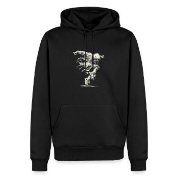 Street Dance Energy Hip Hop Dancer - Männer Premium Bio Hoodie - Schwarz - Vorne - Nico (187cm)