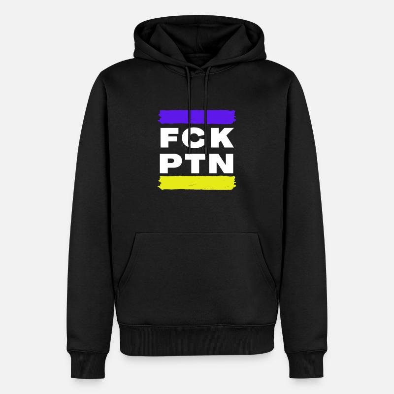 F*ck Poutine - Sweat à capuche Premium bio Homme - noir