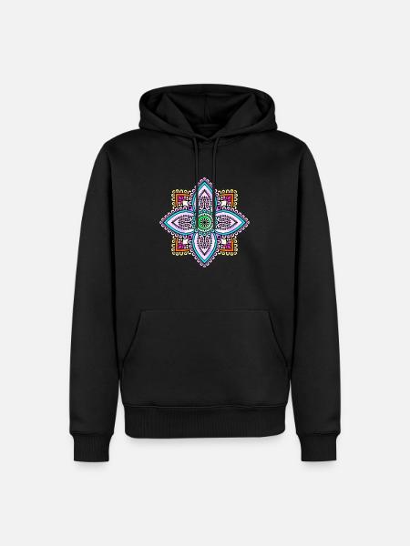 Mandala - Men’s Premium Organic Hoodie - black