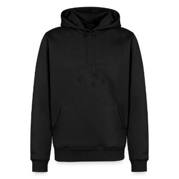 Je peux pas j'ai tondeuse - Sweat à capuche Premium bio Homme - noir - Devant - Nico (187cm)