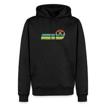 Pickleball Padel-Schläger Pickleball Bälle - Männer Premium Bio Hoodie - Schwarz - Vorne - Nico (187cm)