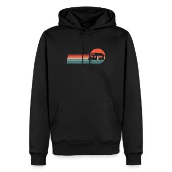 Motorhome Driver Camping Motorhome - Men’s Premium Organic Hoodie - black - Front - Nico (187cm)