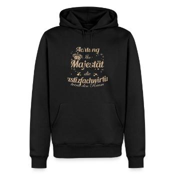 Richtern Frauen-Majestät Damen Justizfachwirtin - Männer Premium Bio Hoodie - Schwarz - Vorne - Nico (187cm)