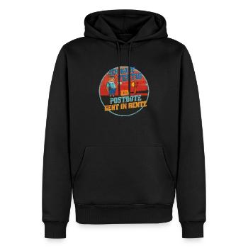 Briefzusteller Faultiere Ruhestand Pensionäre - Männer Premium Bio Hoodie - Schwarz - Vorne - Nico (187cm)