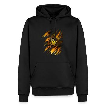 Soudeurs soudeuse machine soudeur - Sweat à capuche Premium bio Homme - noir - Devant - Nico (187cm)