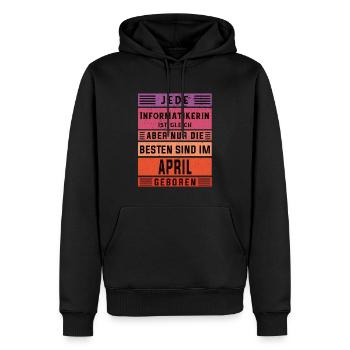 Programmierer Geburtstag April geboren - Männer Premium Bio Hoodie - Schwarz - Vorne - Nico (187cm)