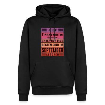Finanzamt Geburtstag September geboren - Männer Premium Bio Hoodie - Schwarz - Vorne - Nico (187cm)