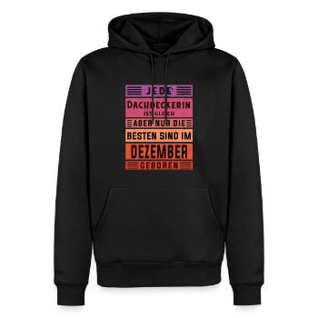 Handwerker Geburtstag Dezember geboren - Männer Premium Bio Hoodie - Schwarz - Vorne - Nico (187cm)