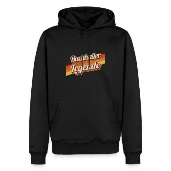 Buchhaltung Geburtstag als Legende geboren - Männer Premium Bio Hoodie - Schwarz - Vorne - Nico (187cm)