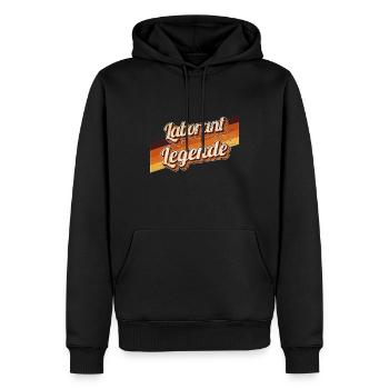 Chemiker Geburtstag als Legende geboren Laborant - Männer Premium Bio Hoodie - Schwarz - Vorne - Nico (187cm)