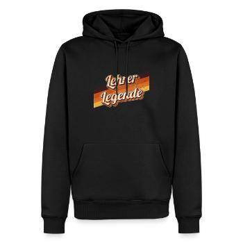 Schule Geburtstag als Legende geboren Lehrer - Männer Premium Bio Hoodie - Schwarz - Vorne - Nico (187cm)
