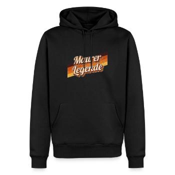 Handwerker Geburtstag als Legende geboren Maurer - Männer Premium Bio Hoodie - Schwarz - Vorne - Nico (187cm)