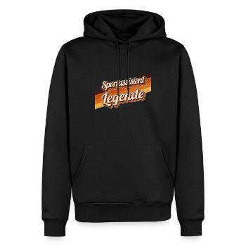 Co-Trainer Geburtstag als Legende geboren - Männer Premium Bio Hoodie - Schwarz - Vorne - Nico (187cm)