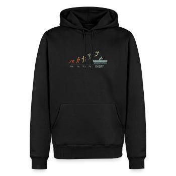 Kanu Kajak Wochenend BOOT Kanufahrer Kanufahren - Männer Premium Bio Hoodie - Schwarz - Vorne - Nico (187cm)