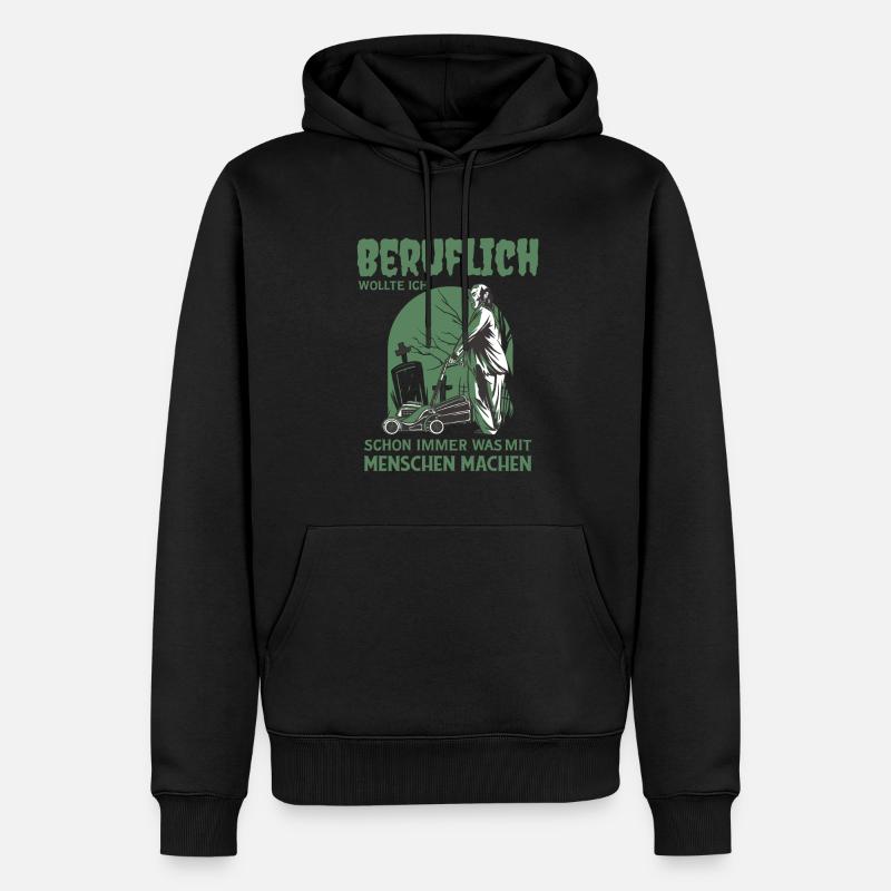 Grabpfleger Friedhof Landschaftsgärtner - Männer Premium Bio Hoodie - Schwarz