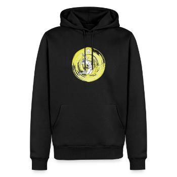 Beachvolleyball Volleyball Volleyballer Vintage - Männer Premium Bio Hoodie - Schwarz - Vorne - Nico (187cm)