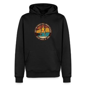Joueur de hockey sur gazon Hockey Né en 1986 Anniversaire - Sweat à capuche Premium bio Homme - noir - Devant - Nico (187cm)
