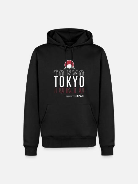 Tokyo Tokyo Mount Fuji Volcano Japan - Men’s Premium Organic Hoodie - black
