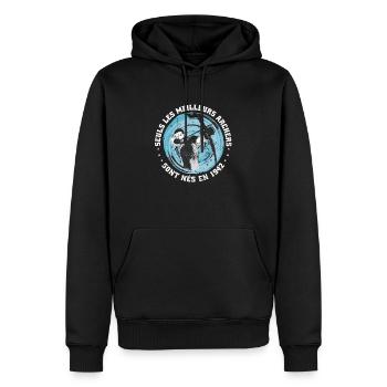 Archery Birthday born 1942 - Men’s Premium Organic Hoodie - black - Front - Nico (187cm)