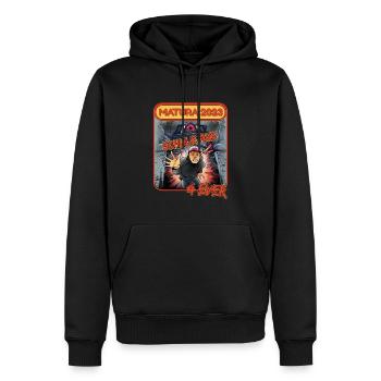 Matura 2023 Abitur bestanden Schule aus comic 2023 - Männer Premium Bio Hoodie - Schwarz - Vorne - Nico (187cm)