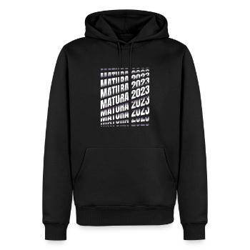 Examen Matura 2023 Abitur Matura réussi - Sweat à capuche Premium bio Homme - noir - Devant - Nico (187cm)