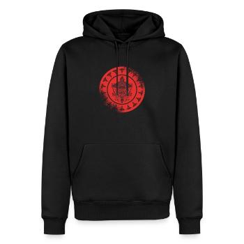 Rettungssanitäter Rettungswagen Notfall-Sani Retro - Männer Premium Bio Hoodie - Schwarz - Vorne - Nico (187cm)