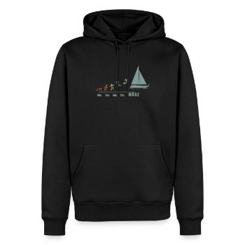 Segler Segelboot Segelschiff Segelyacht - Männer Premium Bio Hoodie - Schwarz - Vorne - Nico (187cm)